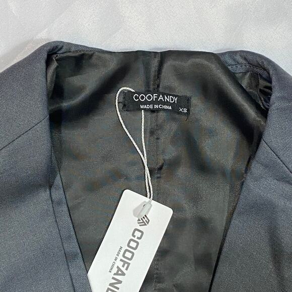 Coofandy Men 3 Piece Suit Extra Small Jacket Vest and Pants 2 Button Blazer - Picture 9 of 11